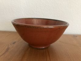 Keramik Schale handgefertigt rot/braun guter Zustand
