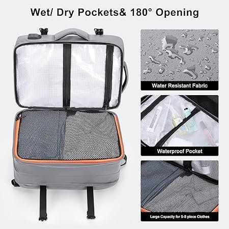 Zaini: Reiserucksack | Handgepäck  | Laptop Rucksack - hellgrau NEU – Nuovo e nell'imballaggio originale da Oensingen venduto da CSCollectors 4