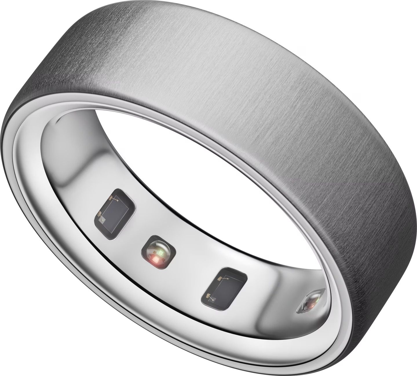 Anelli: Oura Ring 4 15, Brushed Silver mit Ringprobierset OVP – Usato da Schwyz venduto da roth-betschart 1