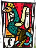 OTTO STAIGER Buntglas Art Deco VITRAIL basel SWISS MADE