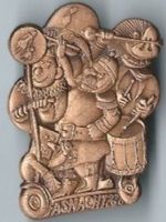 Fasnachtsplakette Basel, "Blaggedde" 2020 (Bronce)
