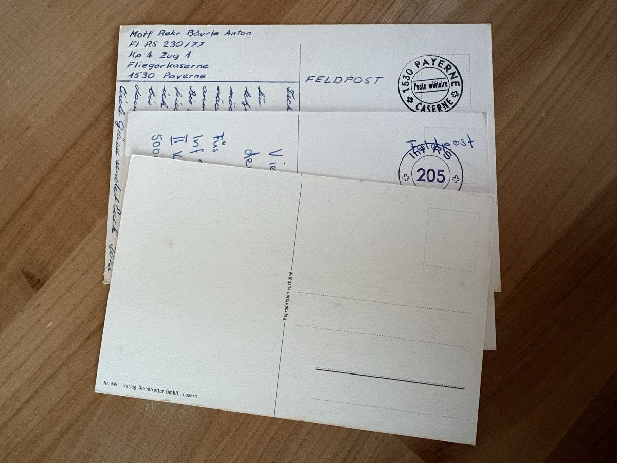 Cartes postales: AK mit Bilder Militär Humor – D'occasion à Rümlang par Kartenpost1 1