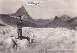 Zermatt  VS  -   Bergsteiger auf dem Grenzgletscher  um 1958