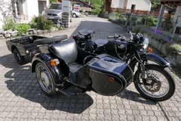 Motorrad-Seitenwagen Dnepr 80 (BMW-Motor) inkl. Anhänger