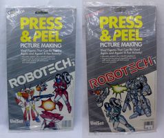 1985 ROBOTECH PRESS PEEL COMPLETE SERIE 1 & 2 STILL SEALED