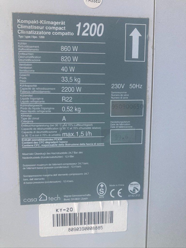 Migros Klimageräte: climatiseur – Gebraucht aus Cudrefin von Pk1588 2