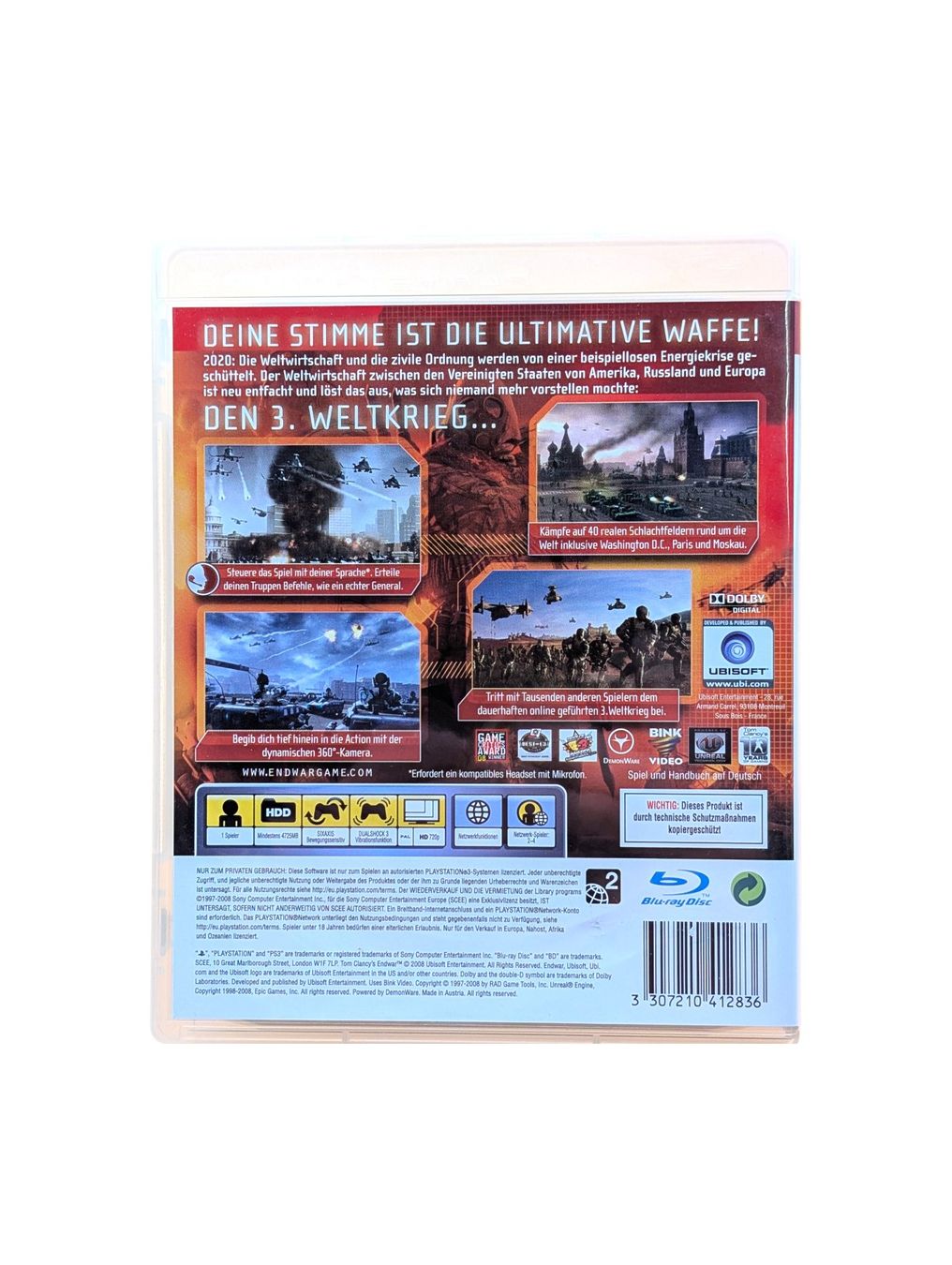 Sony Giochi: Tom Clancy’s EndWar  PlayStation 3 (PS3) – Usato da Domat/Ems venduto da IsseldorsShop 1