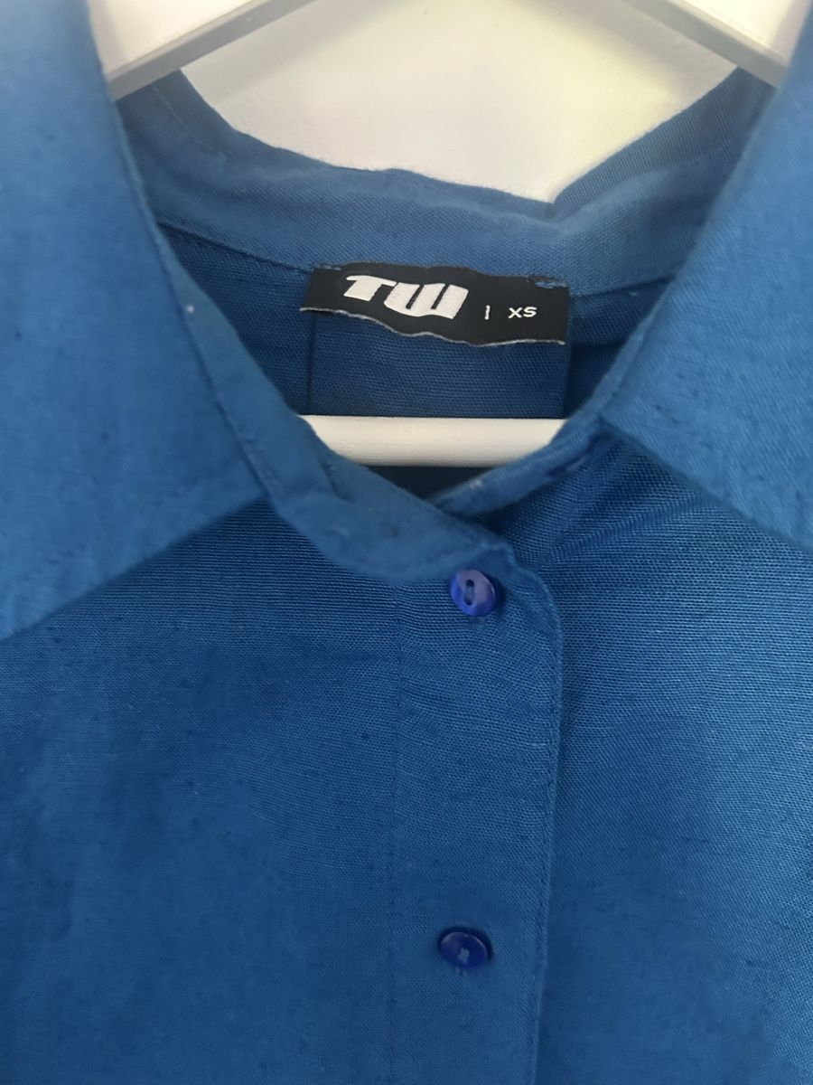 Tally Weijl Camicette: Chemisier court bleu roi – Usato da Cornol venduto da zouzoupet