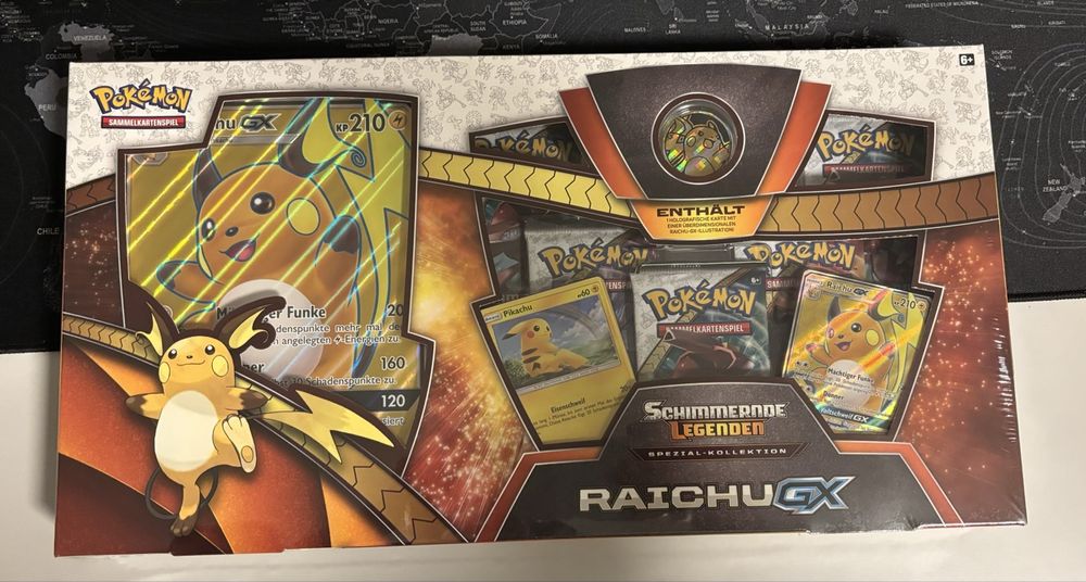POKEMON SCHIMMERNDE LEGENDEN RAICHU GX SPEZIAL BOX - DE (Neu und ...