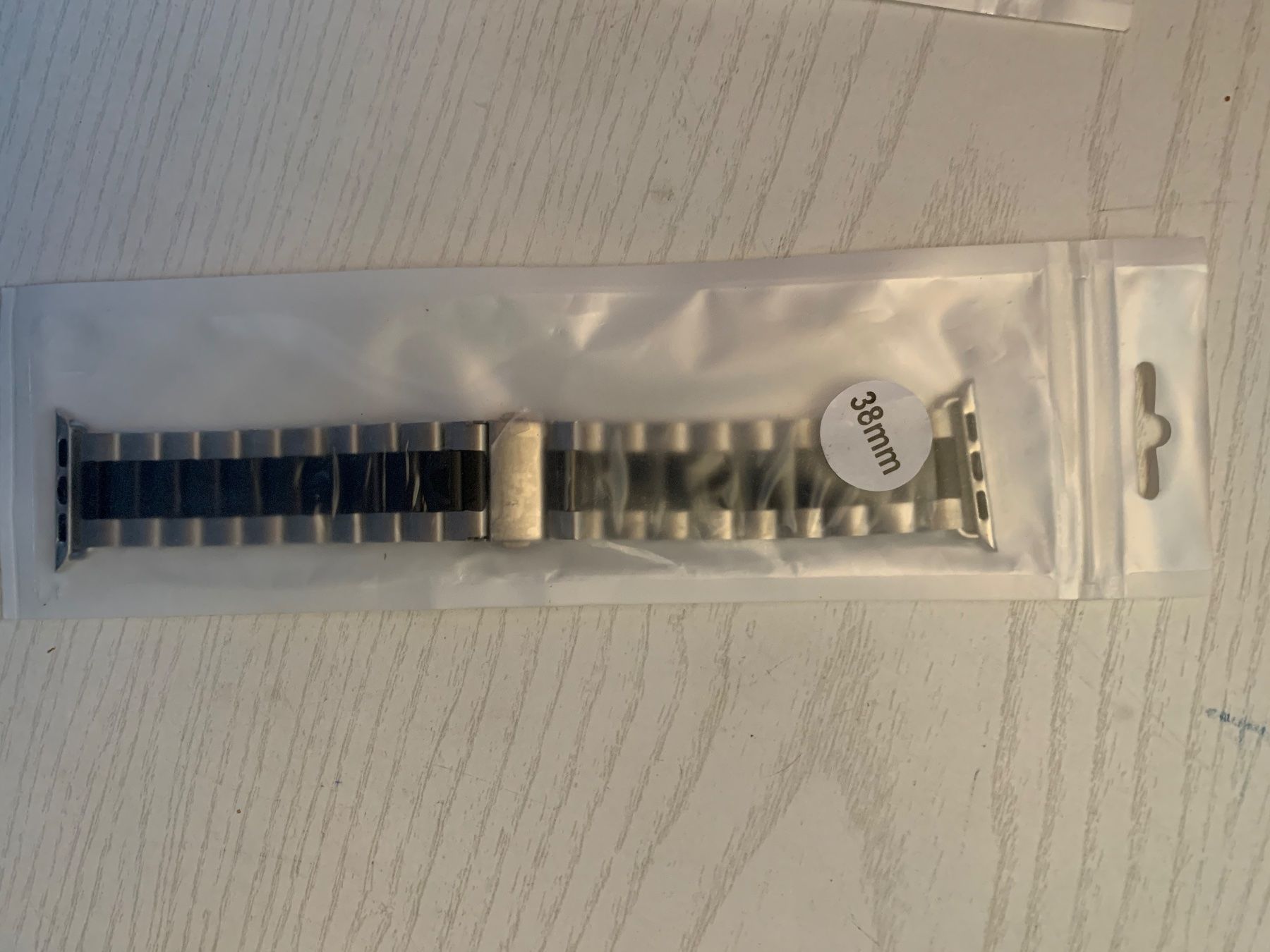Apple Smartwatch: Bracelet acier noir Apple Watch 38mm – Neu und originalverpackt aus Cousset von Agorboss