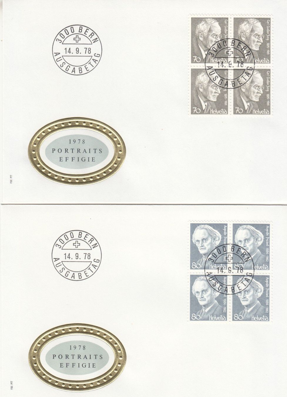 Tutti i francobolli: SBK 617 - 620 im 4er Block FDC – Usato da Bürglen TG venduto da StampGraf 2