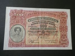 Schweiz 1939, 500 Franken