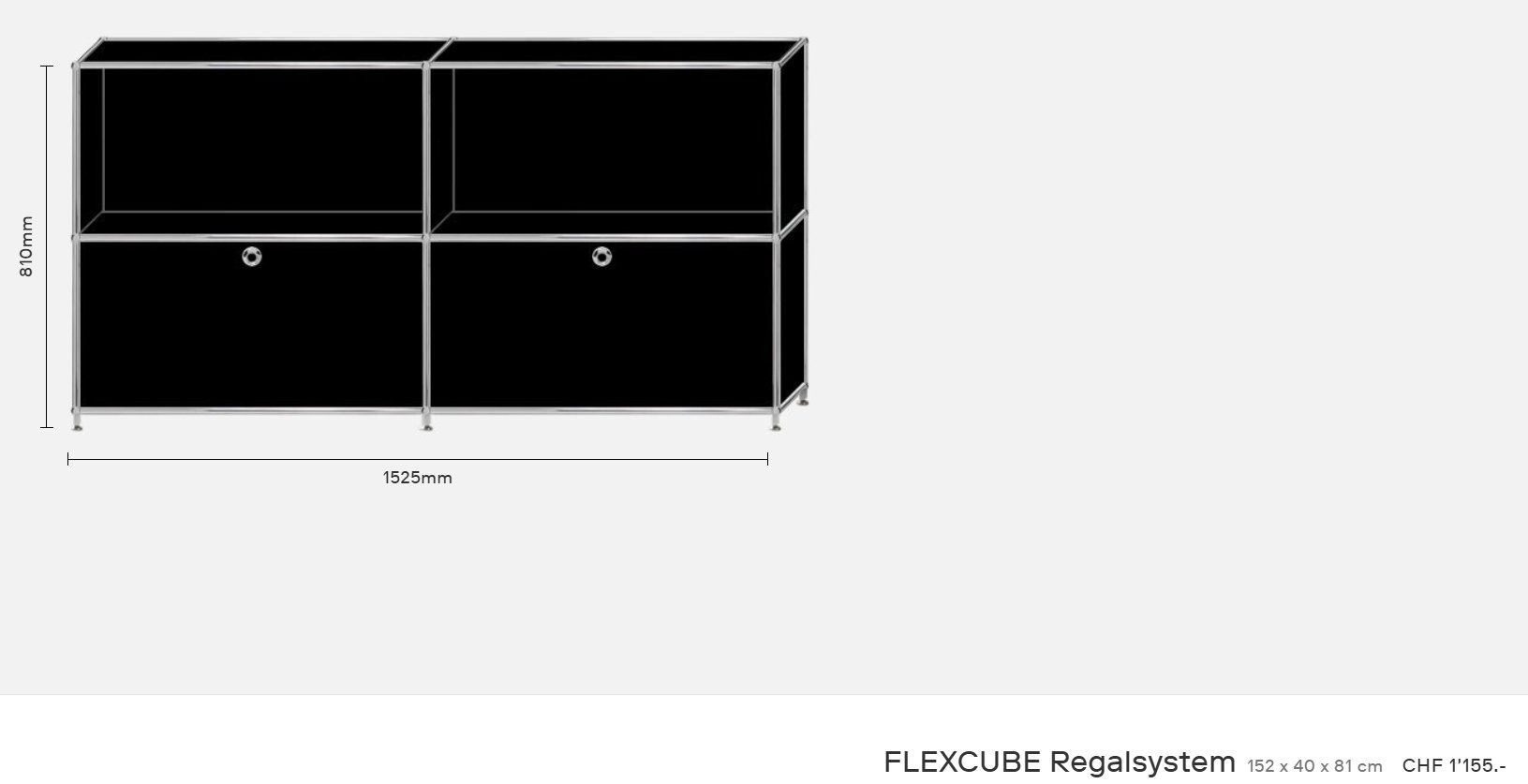 Meubles TV: FLEXCUBE Sideboard mit Nussbaumholzplatte – D'occasion à Grüningen par Elle-Ber 7