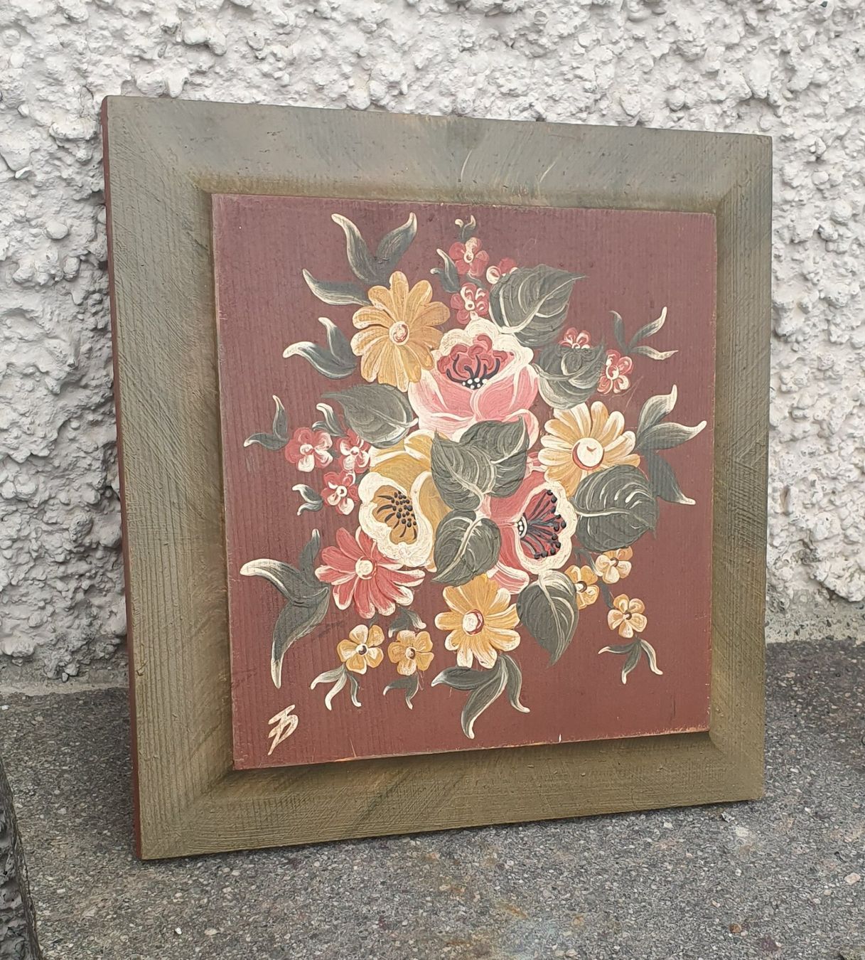 Tutte le decorazioni: Holz Decor mit Bauernmalerei 21x21 – Usato da Schaffhausen venduto da Daco5