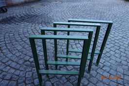 Tische Fussgestell 4 Stuck gruen Metall gebraucht