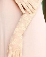 NEUE Beige Spitzen-Handschuhe Einheitsgrösse - 202757