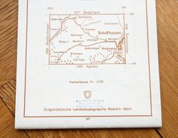 Landeskarte der Schweiz Neunkirch- Blatt 1031 - 1:25 000
