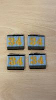 Schweizer Armee Militär Patten Nr. 34, 4 Stk.