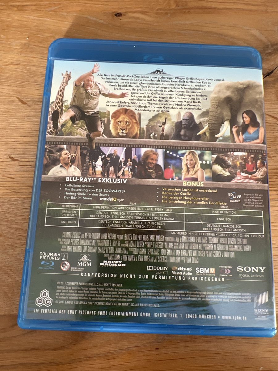 Tutti i DVDs: Der Zoowärter – Usato da Steffisburg venduto da balboa_76 1