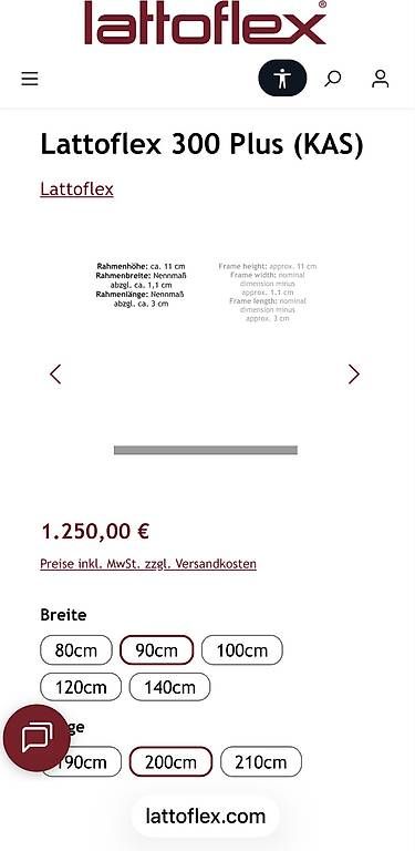 Reti a doghe: Lattoflex 300plus Lattenrost, neu – Nuovo e nell'imballaggio originale da Stein AG venduto da Amic_5275 1