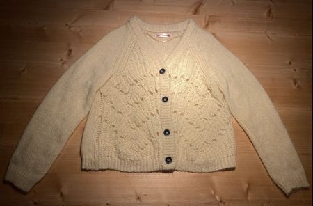 Custommade Cardigan gelb Mohair