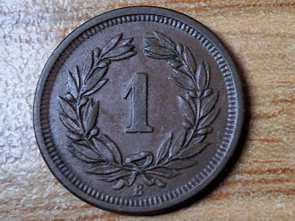 Toutes les monnaies: 1 Rappen 1895 – D'occasion à Münchenstein par purbach1 9