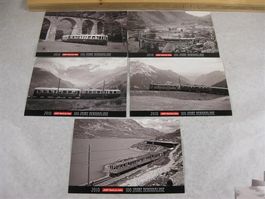Lot mit 10 Karten, 100 Jahr Berninabahn