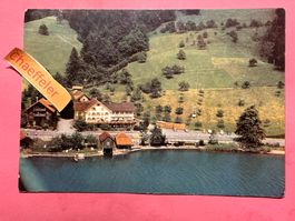 1975 mit dem Flugzeug über Morgarten. Rest. Eierhals-Morgarn