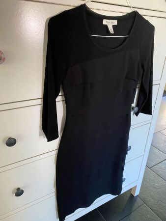 Kleid schwarz von Black and white Gr XS stretch