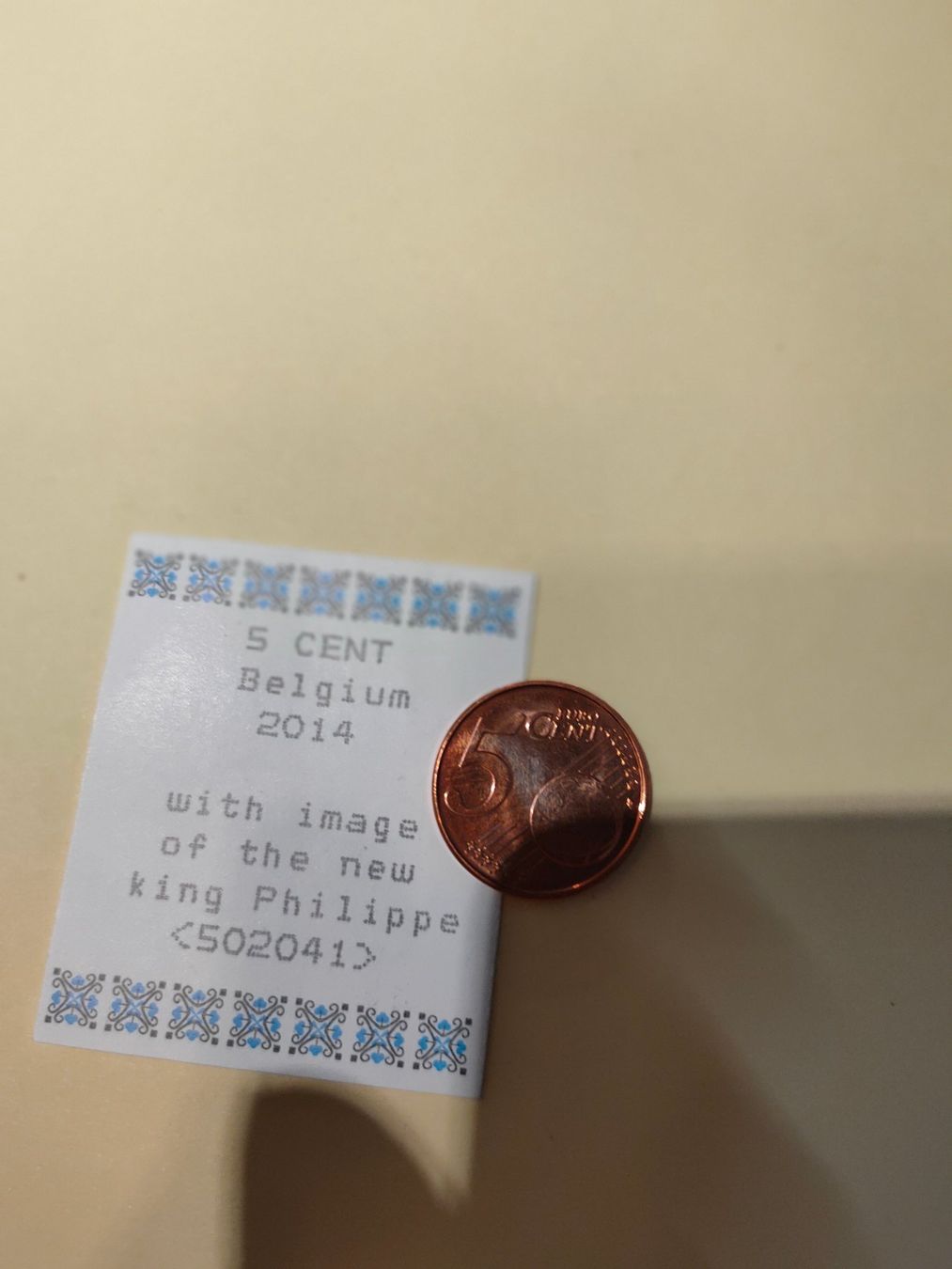 Alle Münzen: 5 Cent Belgien 2014 König Philippe <502041> – Gebraucht aus Zürich von Joer 2