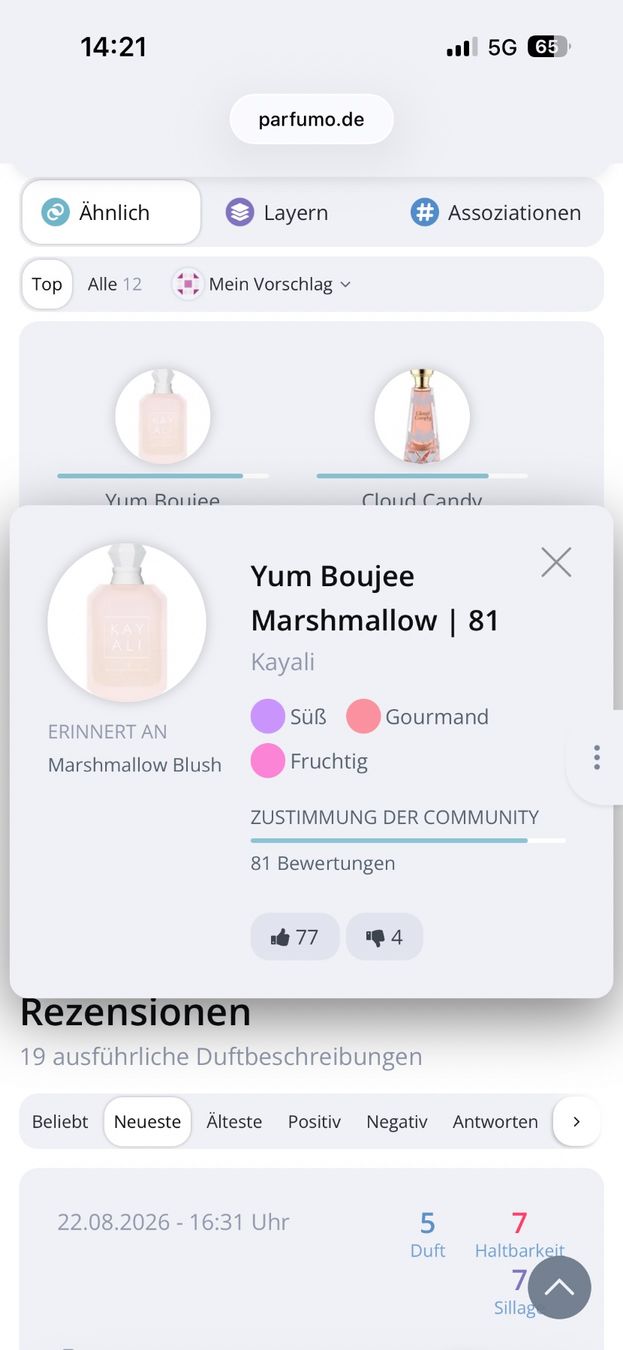 Profumi & Eau de Toilette: Paris Corner Marshmallow Blush EDP 15ml.Neu – Nuovo e nell'imballaggio originale da Zürich venduto da deruja 4