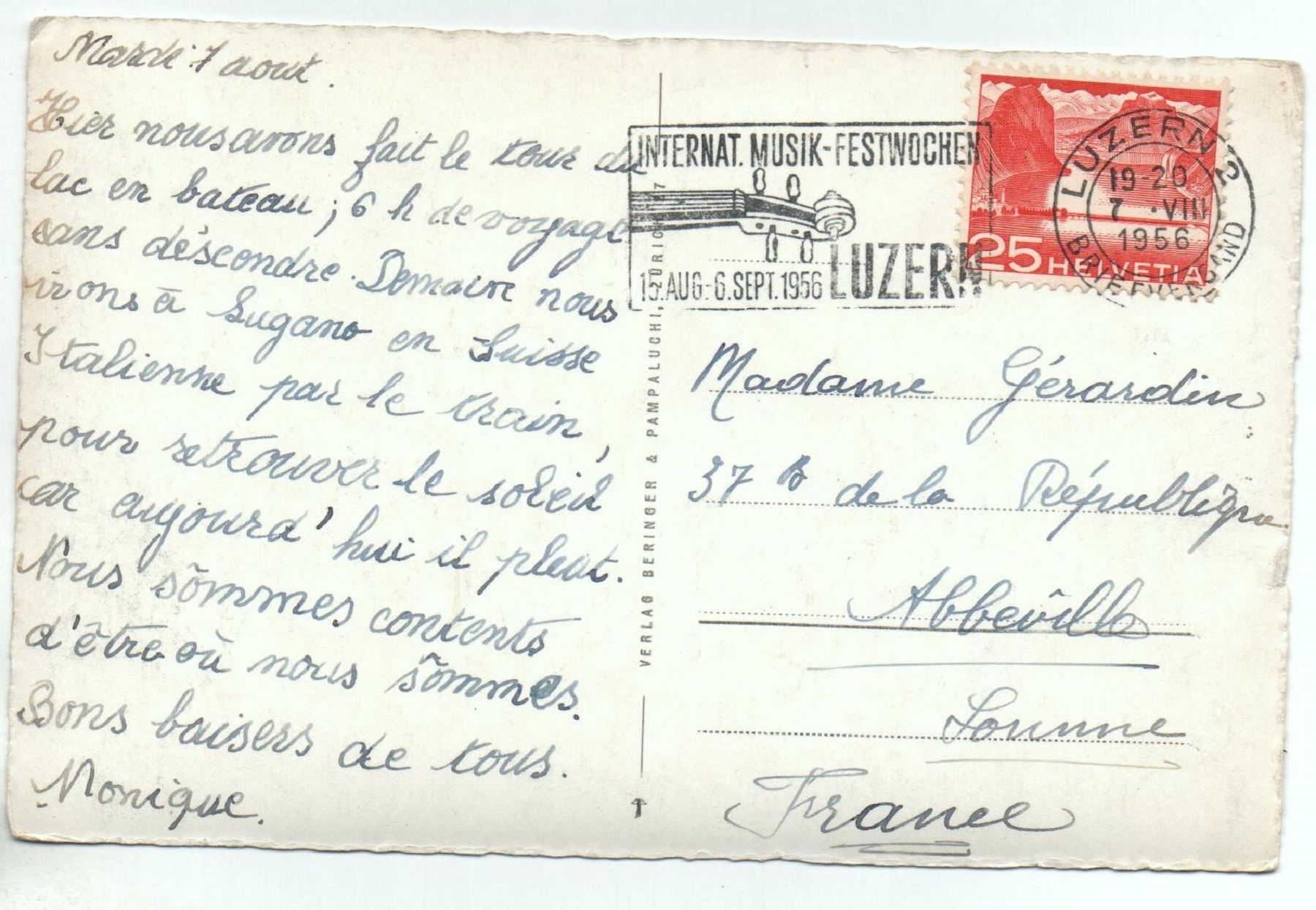 Cartoline postali: LUZERN mit Rigi – Usato da Jona venduto da philajona 1