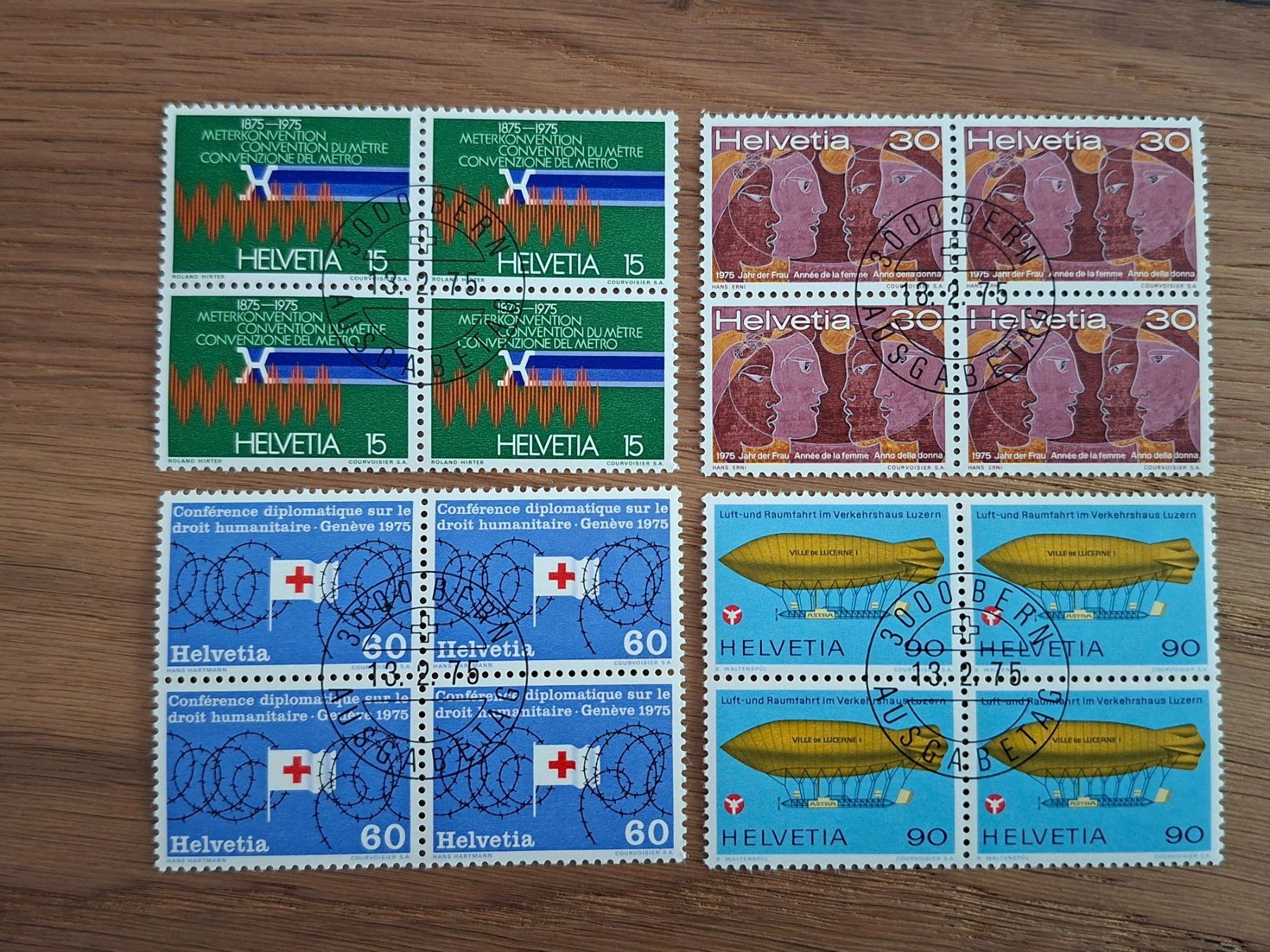 Tutti i francobolli: 4er Blocks: Werbemarken I 1975 – Nuovo (secondo la descrizione) da Hinterkappelen venduto da 1399