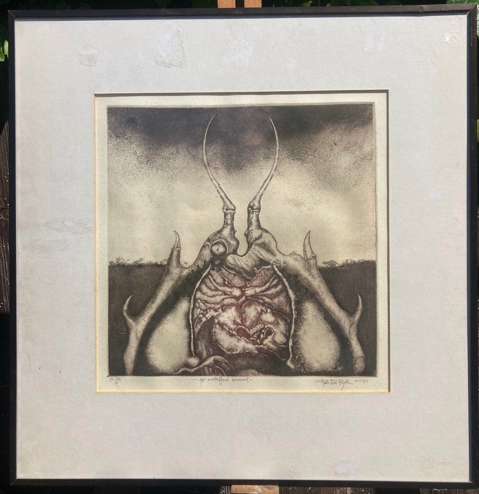 Incisioni: Paul de Ryck Gravure numérotée et signée 1983 – Usato da St-Cierges venduto da LeRegain