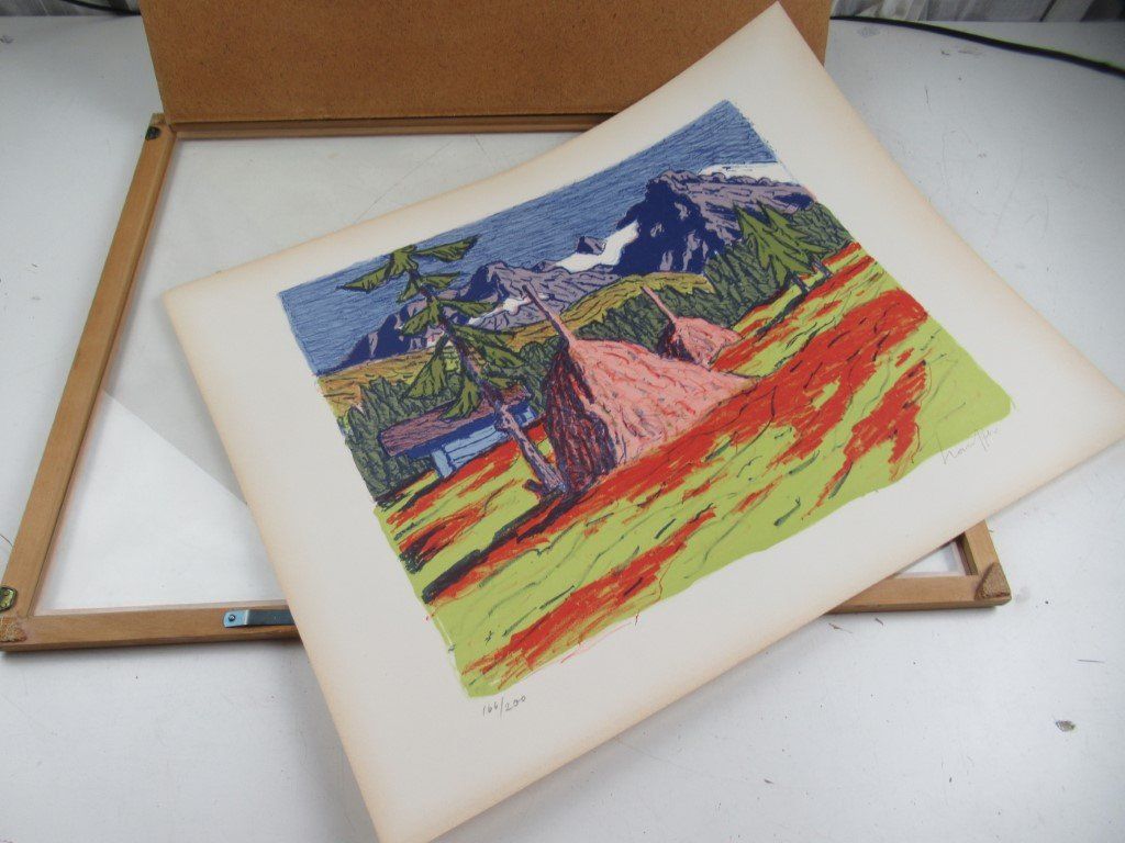 Grafica & Litografie: Lithographie im Wechselrahmen – Usato da Flums venduto da Flumsantik 6