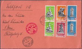 1940, B3-B6: Feldpost-Brief (40) romanisch,: SAMADEN n. BERN