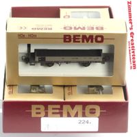BEMO 4-er Wagenset RhB Niederbordwagen 7463 100, OVP