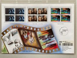 FDC Grossbrief Sondermarken 100 Jahre Kino 1995  ET