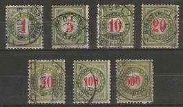 1897 : Porto Serie Nr. 15GbIIN - 22GbIIN : KP 275.-