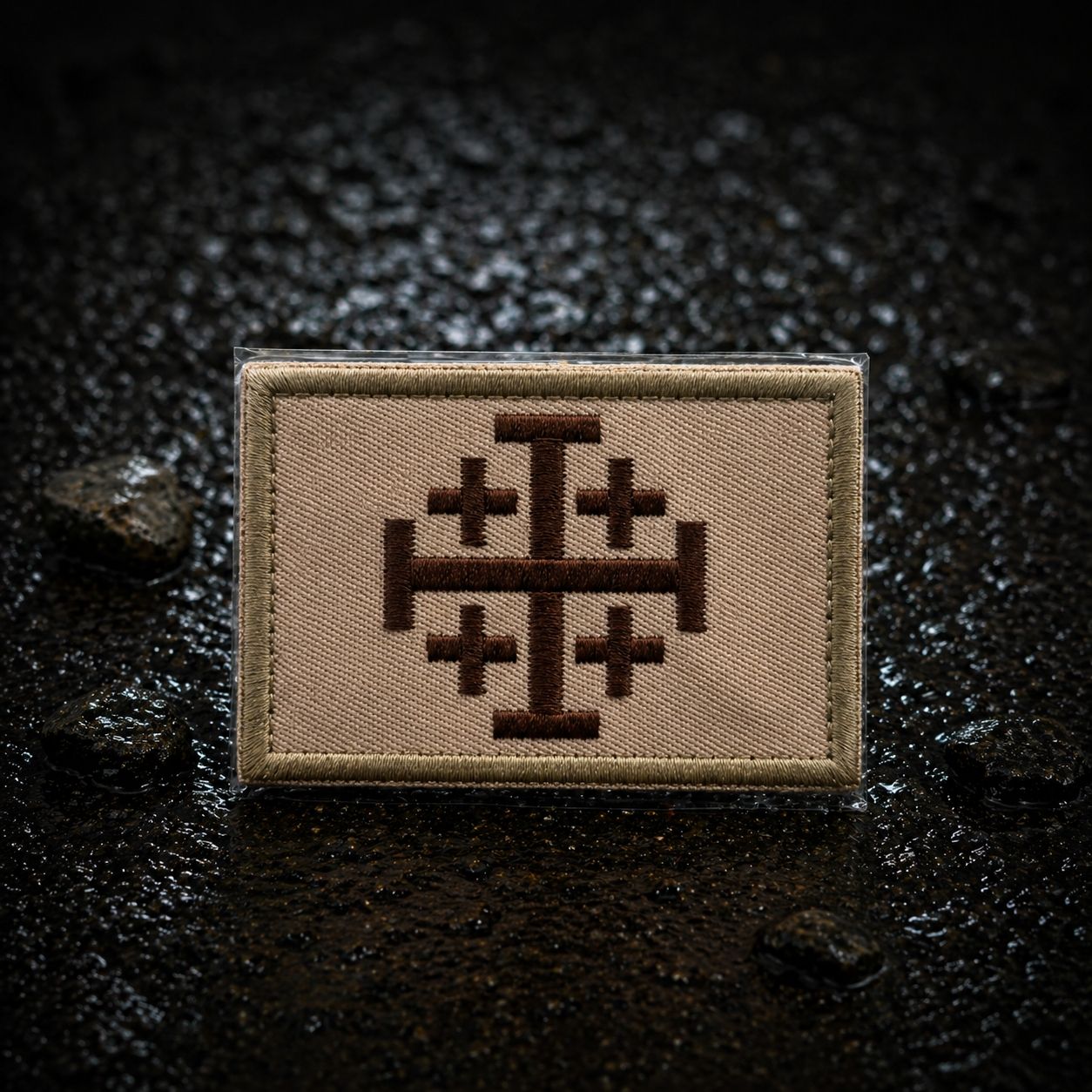 Placchette & Badge: Patch beige / braun – Nuovo e nell'imballaggio originale da Dottikon venduto da Blexxo_44
