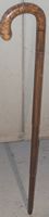 Gehstock aus Holz mit Rundgriff gebrauchter Zustand 
