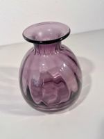 Vintage Amethyst Glasvase – mundgeblasenes Art Glass