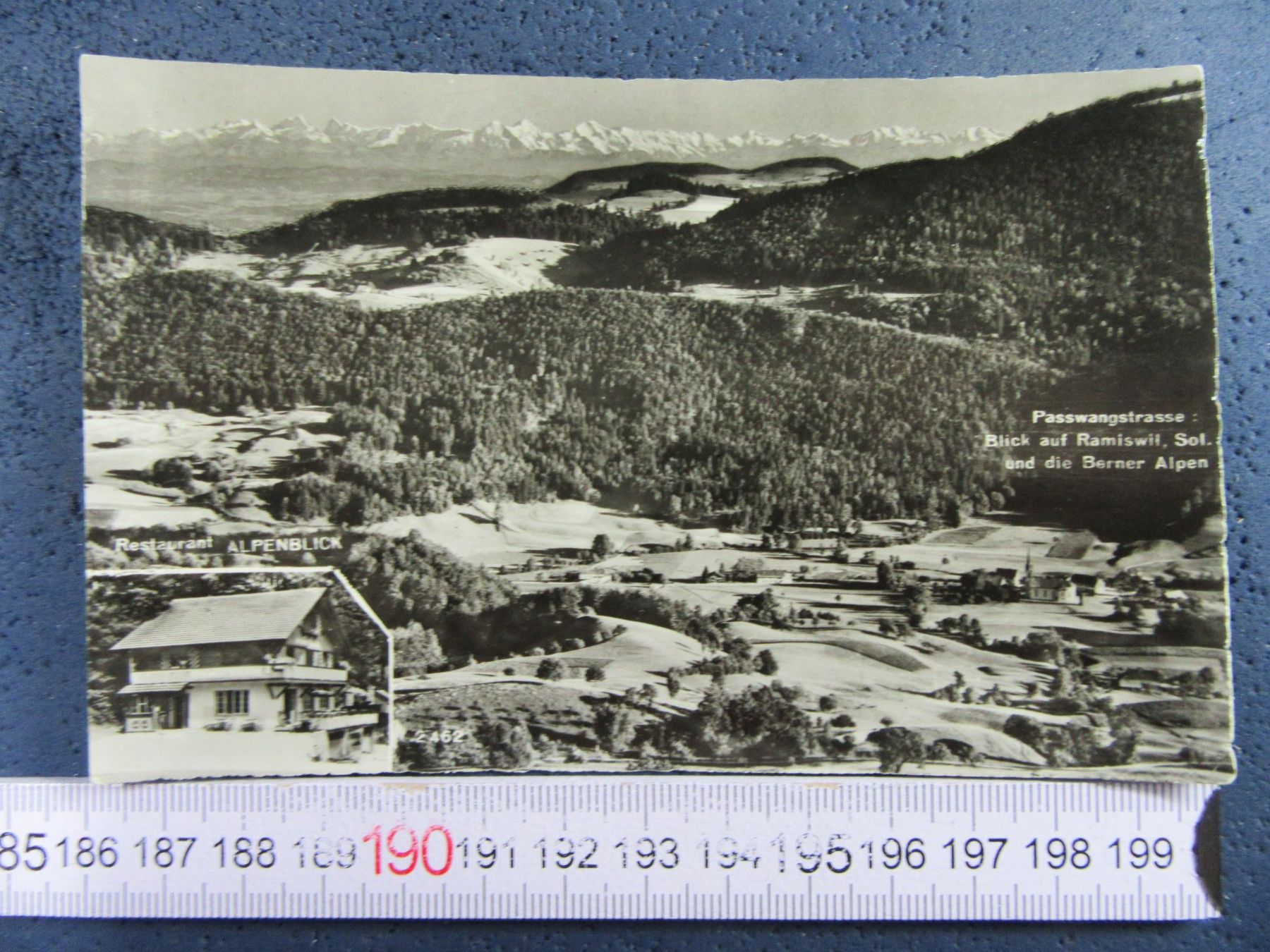 Cartoline postali: PASSWANGSTRASSE REST.ALPENBLICK  RAMISWIL SO BERNER-ALPEN – Usato da Ettingen venduto da Hausi4711