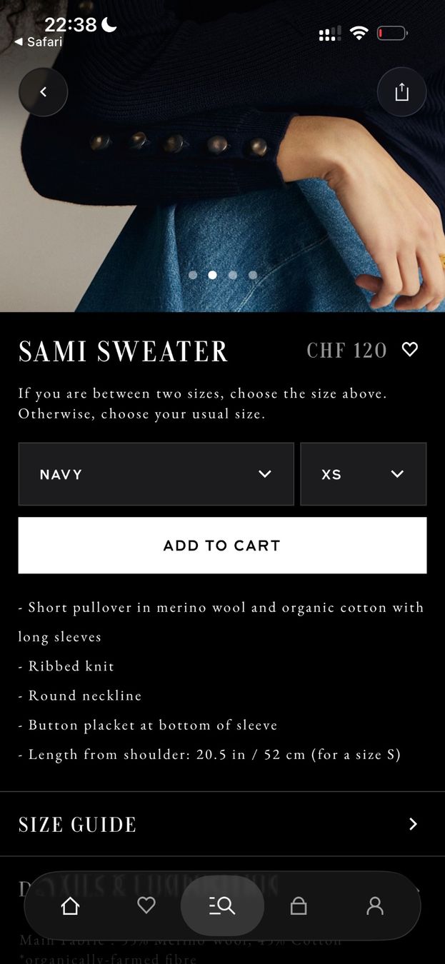 Sezane Pullover & Sweatshirts: Sezane Pullover gerippt mit Knöpfen Groesse S – Gebraucht aus Grüt (Gossau ZH) von han28 7