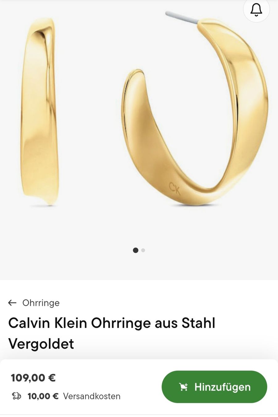 Calvin Klein Orecchini pendenti & Orecchini a lobo: Calvin Klein Ohrring – Usato da Sissach venduto da fionayyo 2