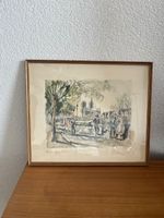Lithographie signée Herbelot 19/439 – Paris Quai Montebello