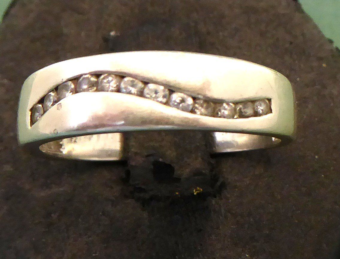 Anelli: Ring 925 Silber mit synthetischen Steinchen – Usato da Muri AG venduto da silvermouse007 1