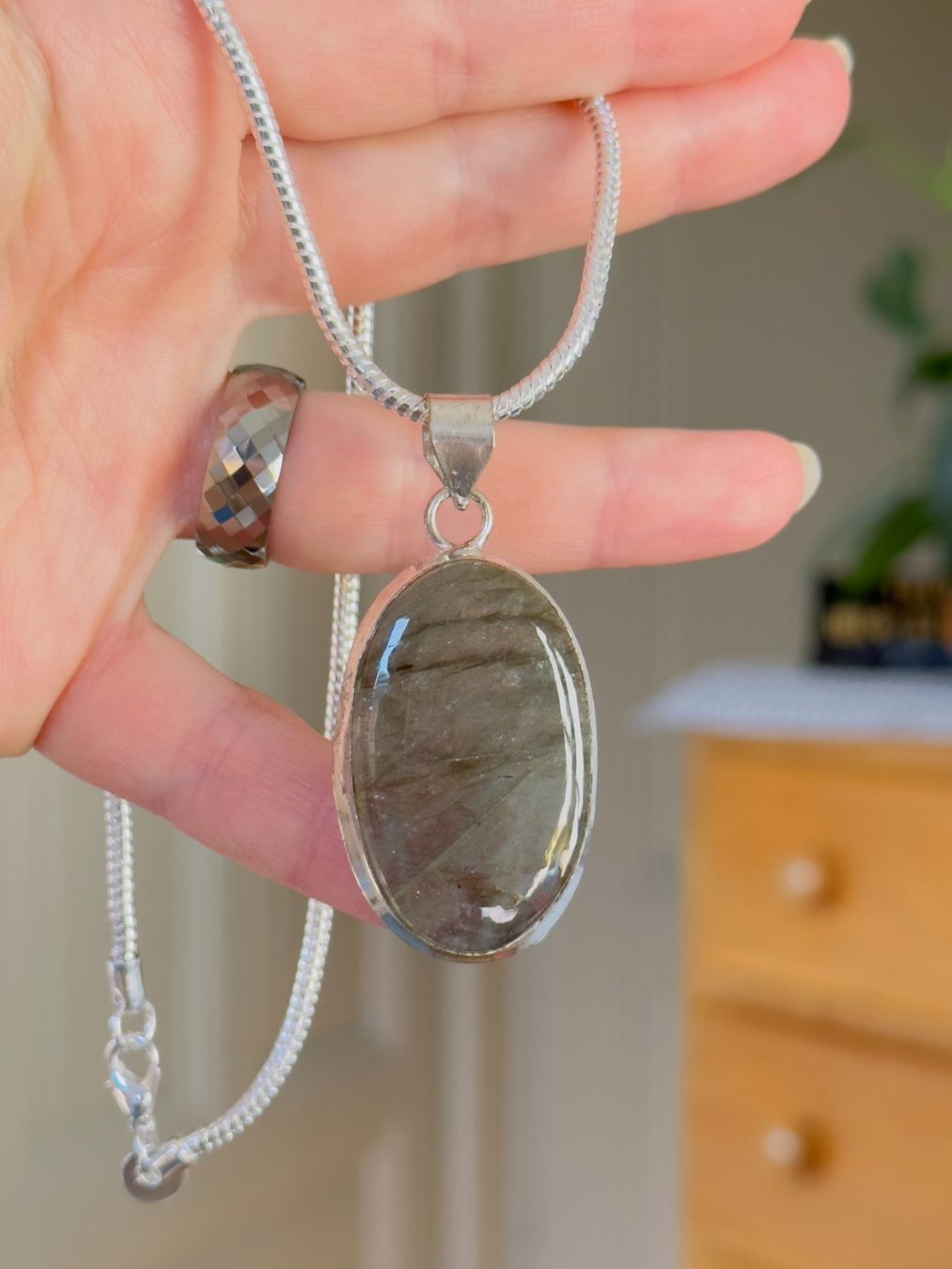 Catenine: Labradorite Gemstone Handmade necklace – Nuovo e nell'imballaggio originale da Genève venduto da AGBERG 4