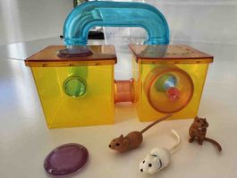Vintage Littlest Pet Shop Kenner 1992 Wüstenrennmäuse Käfig