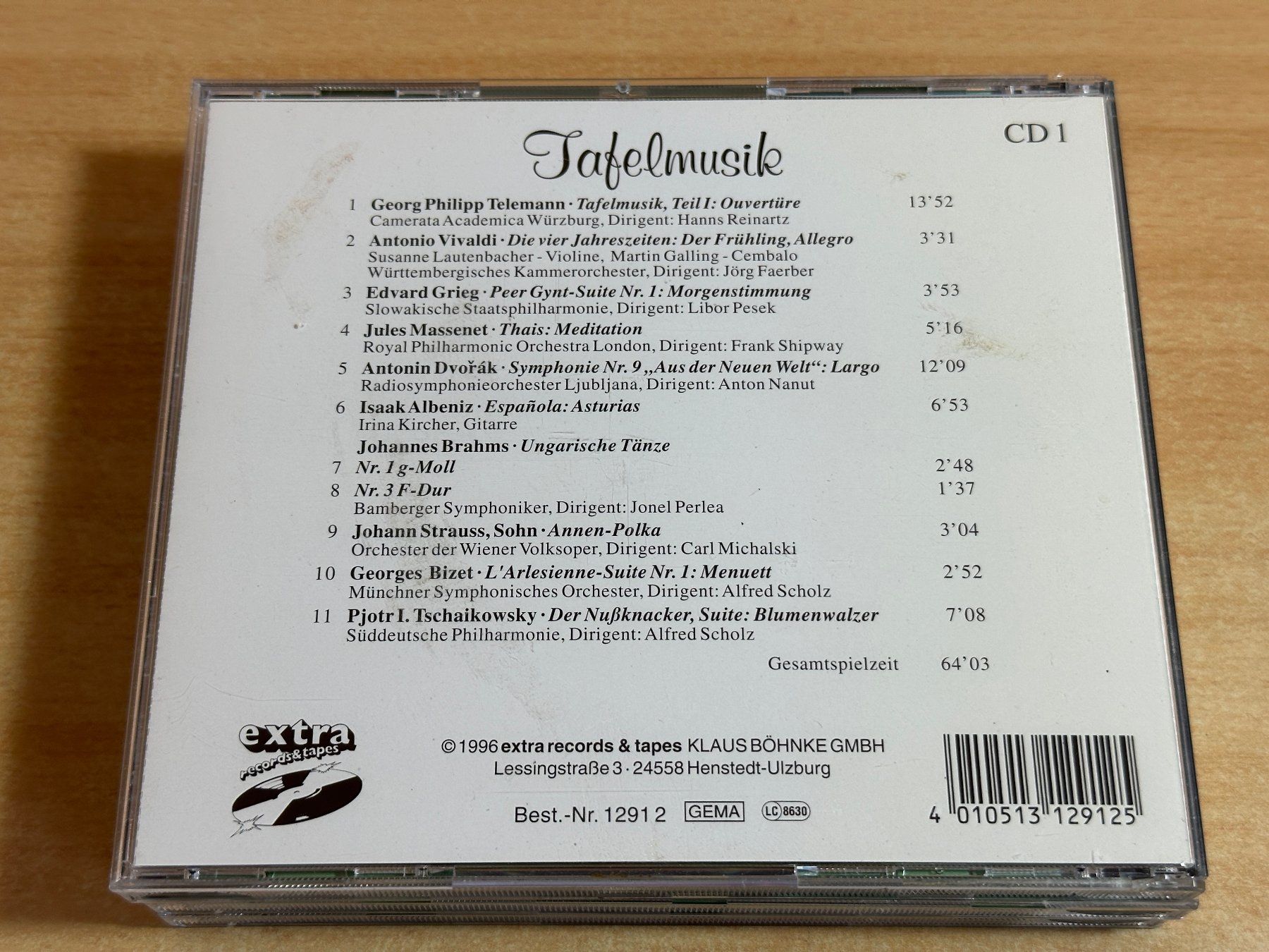 CDs: Klassik - Tafelmusik - 3 CD – Gebraucht aus Rikon im Tösstal von Alpenmutz 4